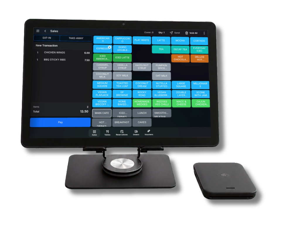 TapaGo Tablet POS with payment terminal