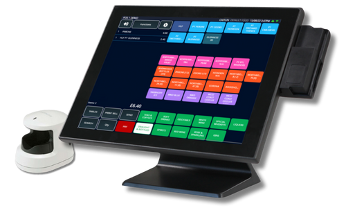 Students using TapaPOS Education EPOS system for cashless meals