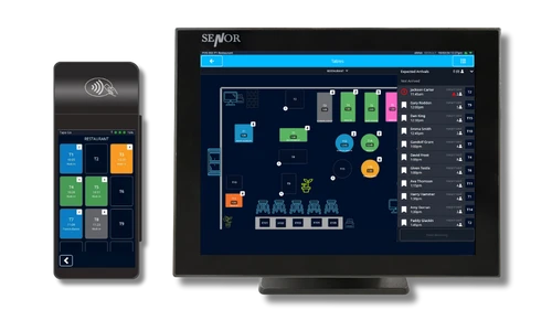 RST EPOS point-of-sale system with integrated card reader.
