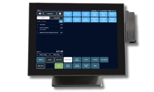 TapaPOS retail point-of-sale system in a busy shop environment with integrated card payments and live stock tracking