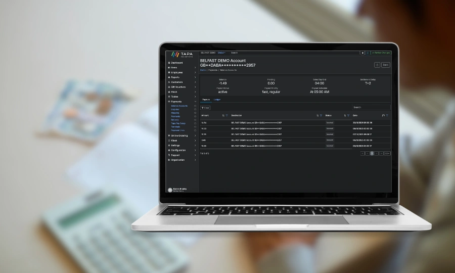 Parent controlling family spending via Tapa Membership App