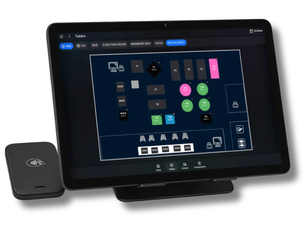 TapaGo Tablet being used for table service