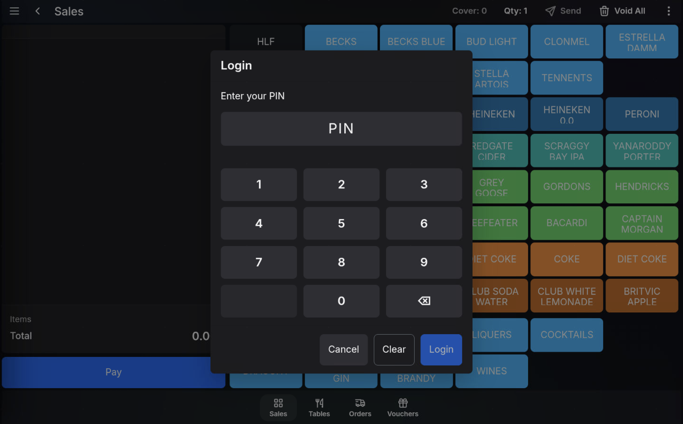 Refund authorisation PIN prompt on the POS