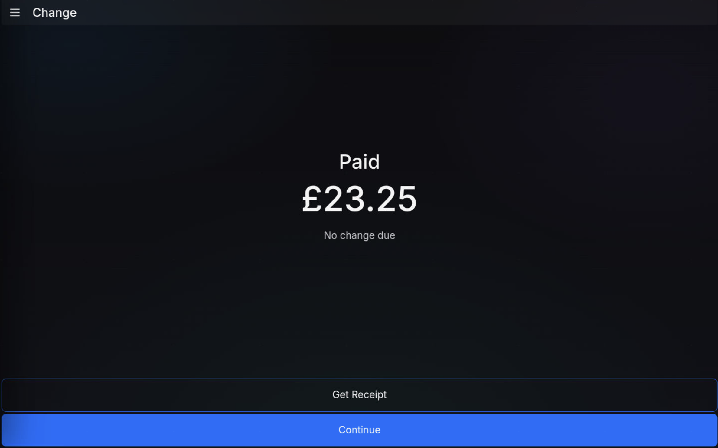 All equal split payments completed